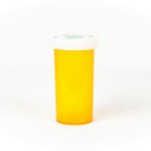 Amber Push & Turn Child Resistant Vials 40 Dram