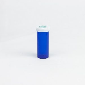 Blue Push & Turn Child Resistant Vials 16 dram