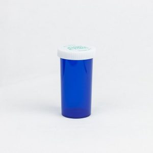 Blue Push & Turn Child Resistant Vials 40 dram