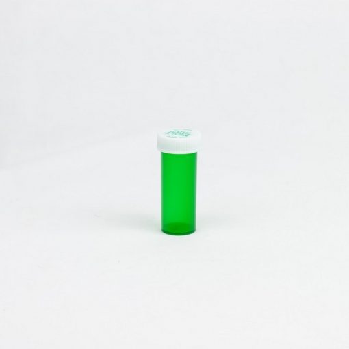 Green Push & Turn Child Resistant Vials 6 dram