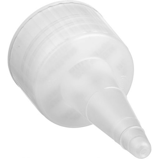 24mm 24-410 Natural Spout Cap w/White Sealer Tip, Pressure Sensitive Liner, No Hole