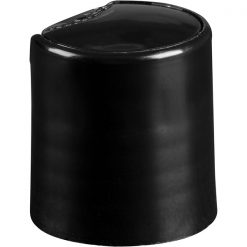 20mm 20-410 Black Smooth Disc Top Cap, Unlined, .270x.110 Orifice, Valve Seal
