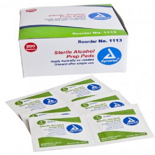 Dynarex Sterile Alcohol Prep Pads