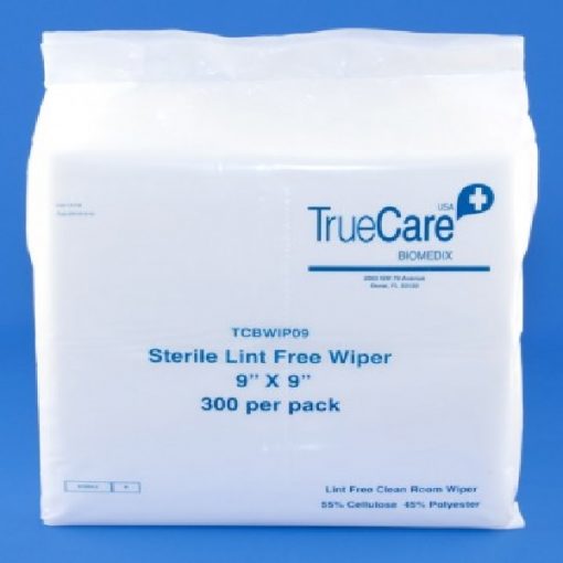 TrueCare® Sterile Dry Wipes, 9 x 9 in., Lint-free