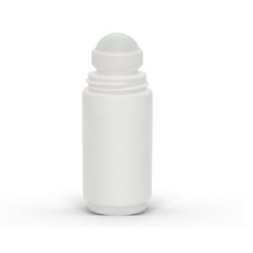2 oz White Roll-On Deodorant Bottle with Classic Round Cap