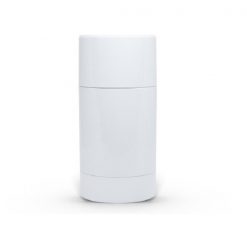 50g White Twist Up Deodorant Tube with White Screw Cap and Disc