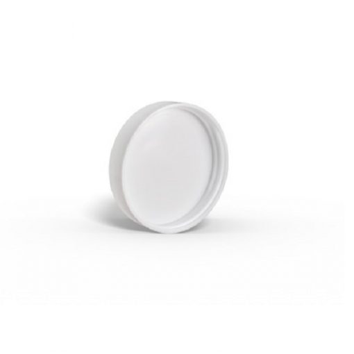 53-400 White Smooth Skirt Lid with (PS) Pressure Sensitive Liner