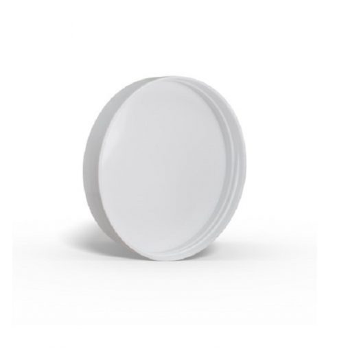 70-400 White Smooth Skirt Lid with (PS) Pressure Sensitive Liner