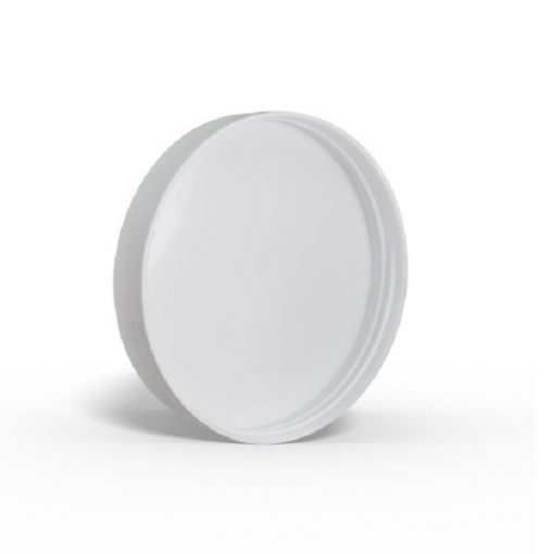 89-400 White Smooth Skirt Lid with (PS) Pressure Sensitive Liner