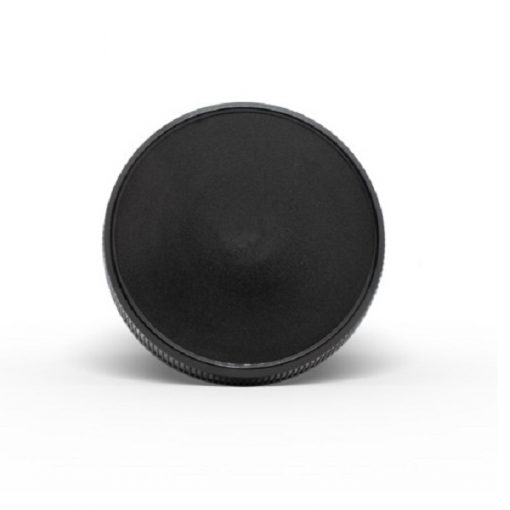 Black 58-400 PP Ribbed Skirt Lid with Foam Liner