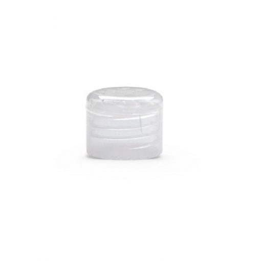 Clear Polypropylene 28-410 Smooth Skirt Round Flip Top Dispensing Cap