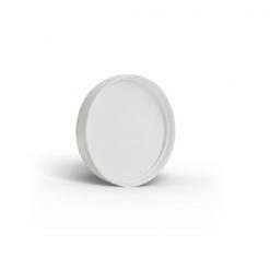 White 48-400 Skirt Lid with Foam Liner