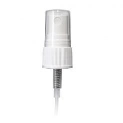 White PP 20-410 Ribbed Skirt Fine Mist Fingertip Sprayer