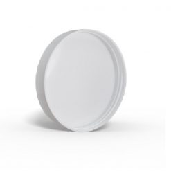 89-410 PP White Smooth Skirt Lid with (PS) Pressure Sensitive Liner