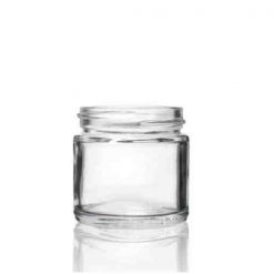 Glass Straight-Sided Round Jar