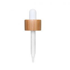 Bamboo Wood Glass Dropper