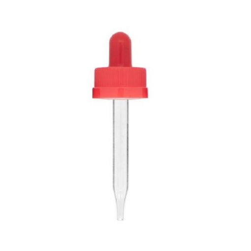 1 oz Red Child Resistant Glass Dropper (20-400)