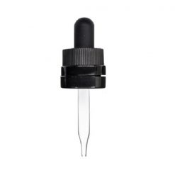 Glass Dropper with Tamper Evident Seal