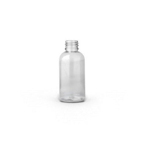 2 oz Clear PET Plastic Boston Round Bottle