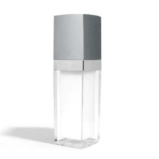 30 ml Square Acrylic Treatment Pump Bottle with Silver Cap