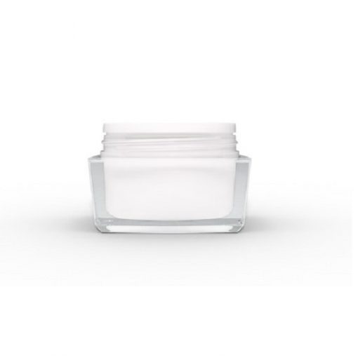 30g Square Acrylic Jar with Silver Lid