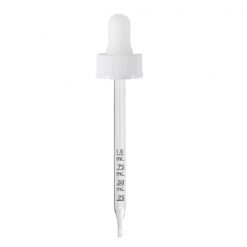 4 oz White Graduated Glass Dropper (22-400)