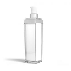 50 ml Square Acrylic Treatment Pump Bottle with Black Cap