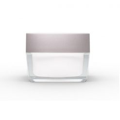 50g Square Acrylic Jar with Silver Lid