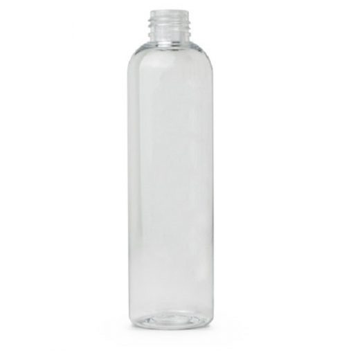 8 oz PET Clear Cosmo Bottle with 24-410 Neck Finish