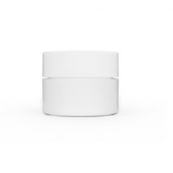 0.25 oz White Polypropylene Double Wall Straight Sided Jar