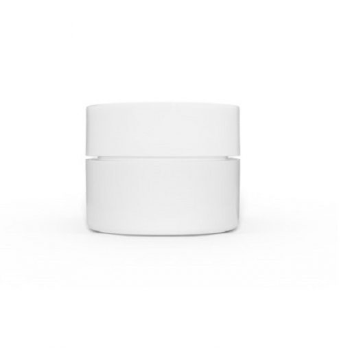 0.25 oz White Polypropylene Double Wall Straight Sided Jar