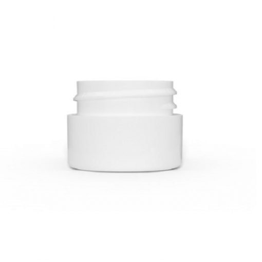 0.25 oz White Polypropylene Double Wall Straight Sided Jar