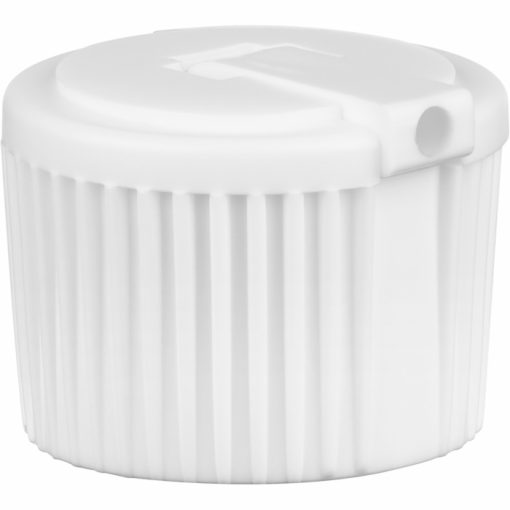 24mm 24-410 White Turret Cap, 3.8mm Orifice – 5,000 Cap / Case