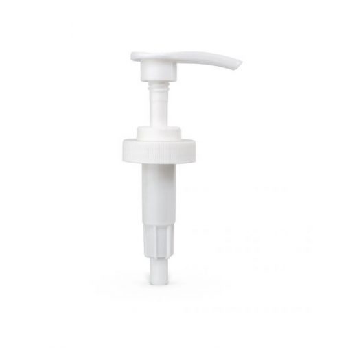 38-400 White Ribbed Skirt Lotion Pump with 230mm Dip Tube