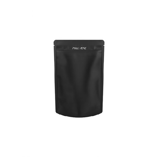 Half Ounce Matte Black GRIP N PULL Child Resistant Bag