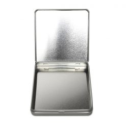 Large Retroflip Pre-Roll Tin - Child Resistant - Silver