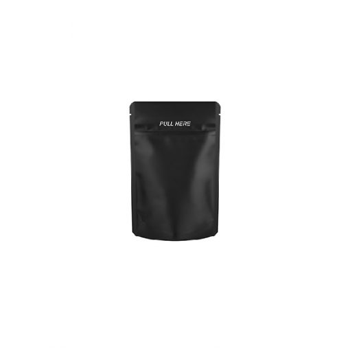 Quarter Ounce Matte Black GRIP N PULL Child Resistant Bag