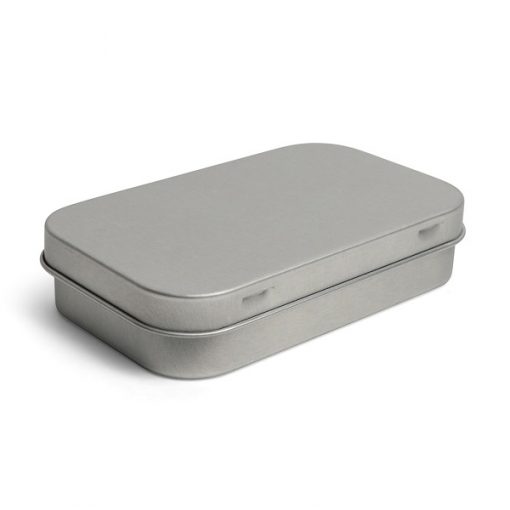 Small Retroflip Pre-Roll Tin - Child Resistant - Silver